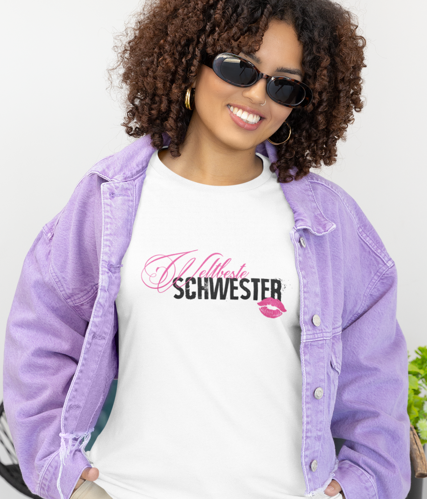 Damen Basic Shirt- Weltbeste Schwester