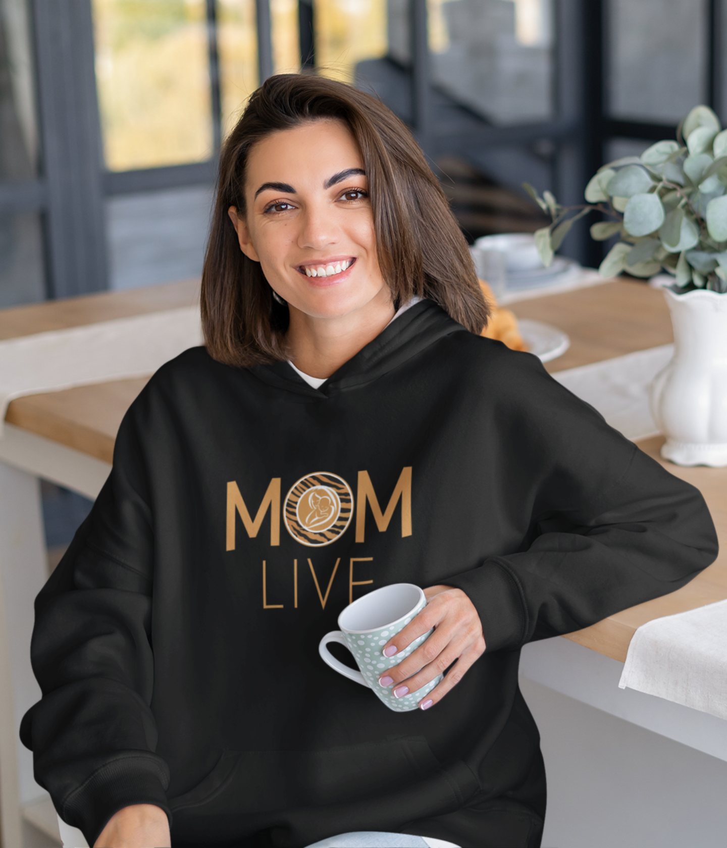 Damen Hoodie- MOM LIVE