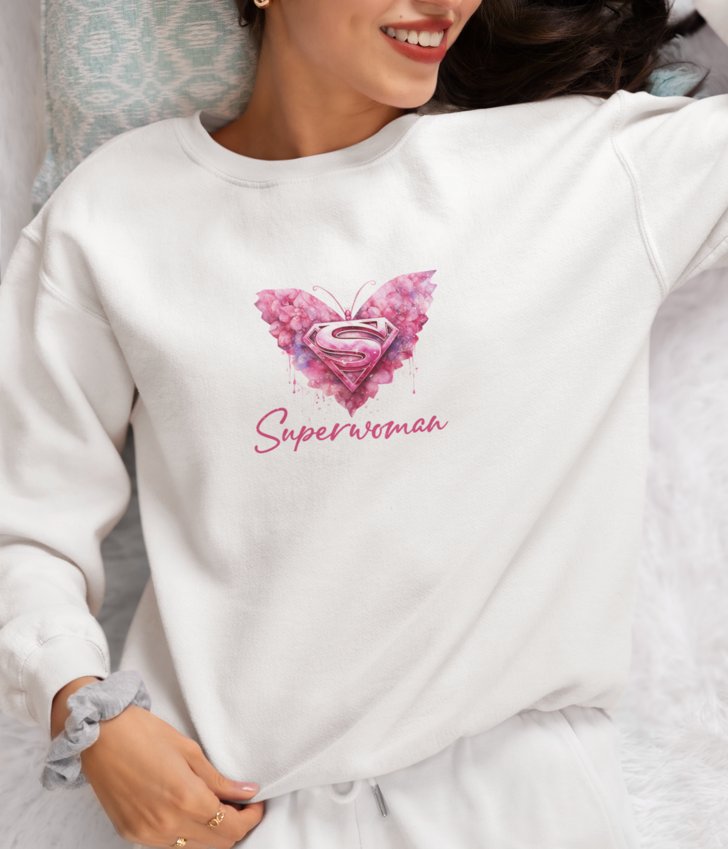 Damen Sweatshirt- Superwoman