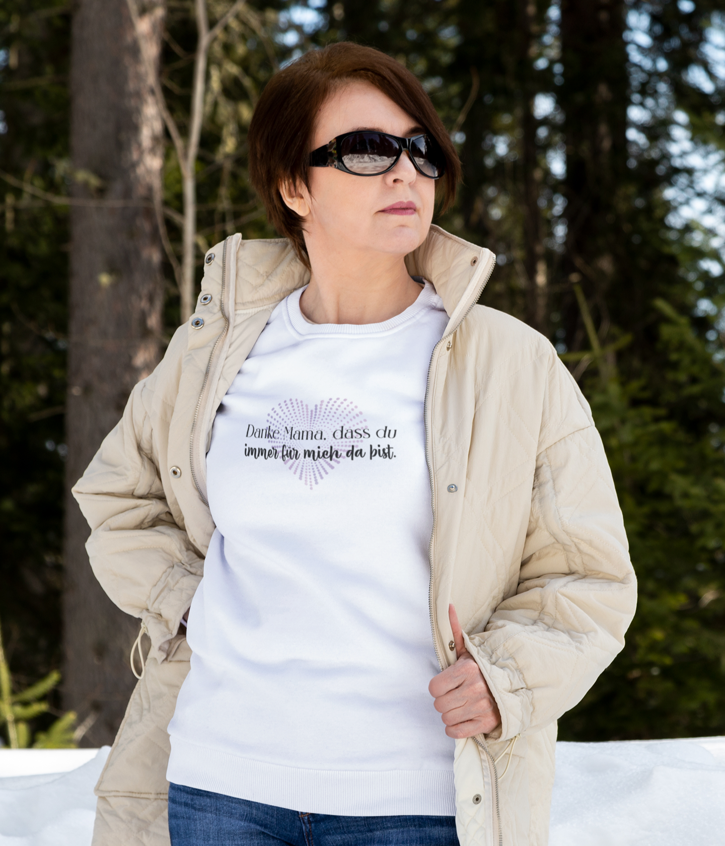 Damen Sweatshirt- Danke Mama