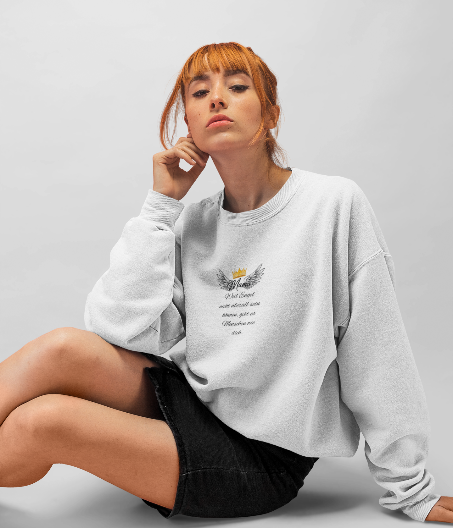 Damen Sweatshirt- Mama Engel