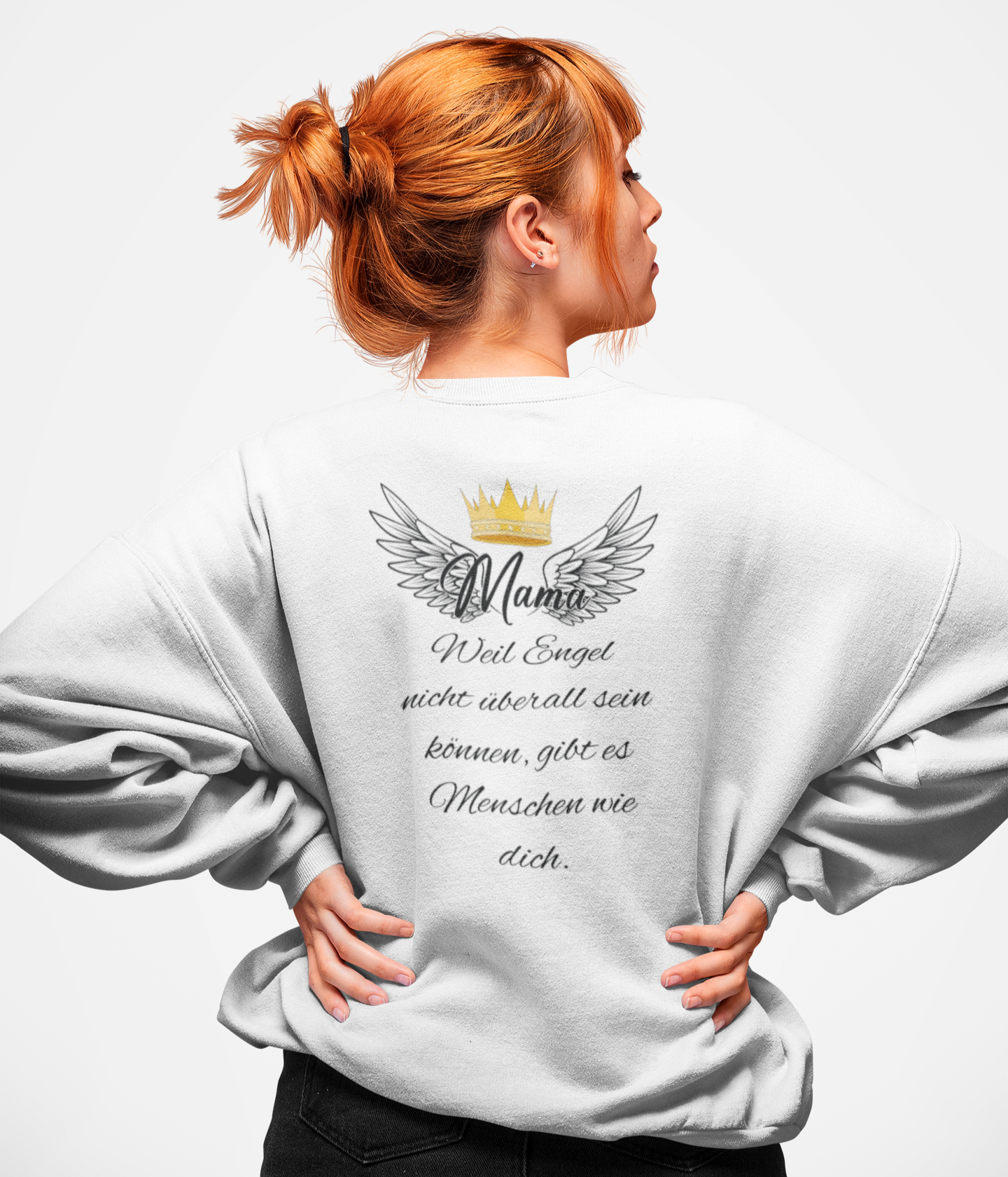 Damen Sweatshirt- Mama Engel