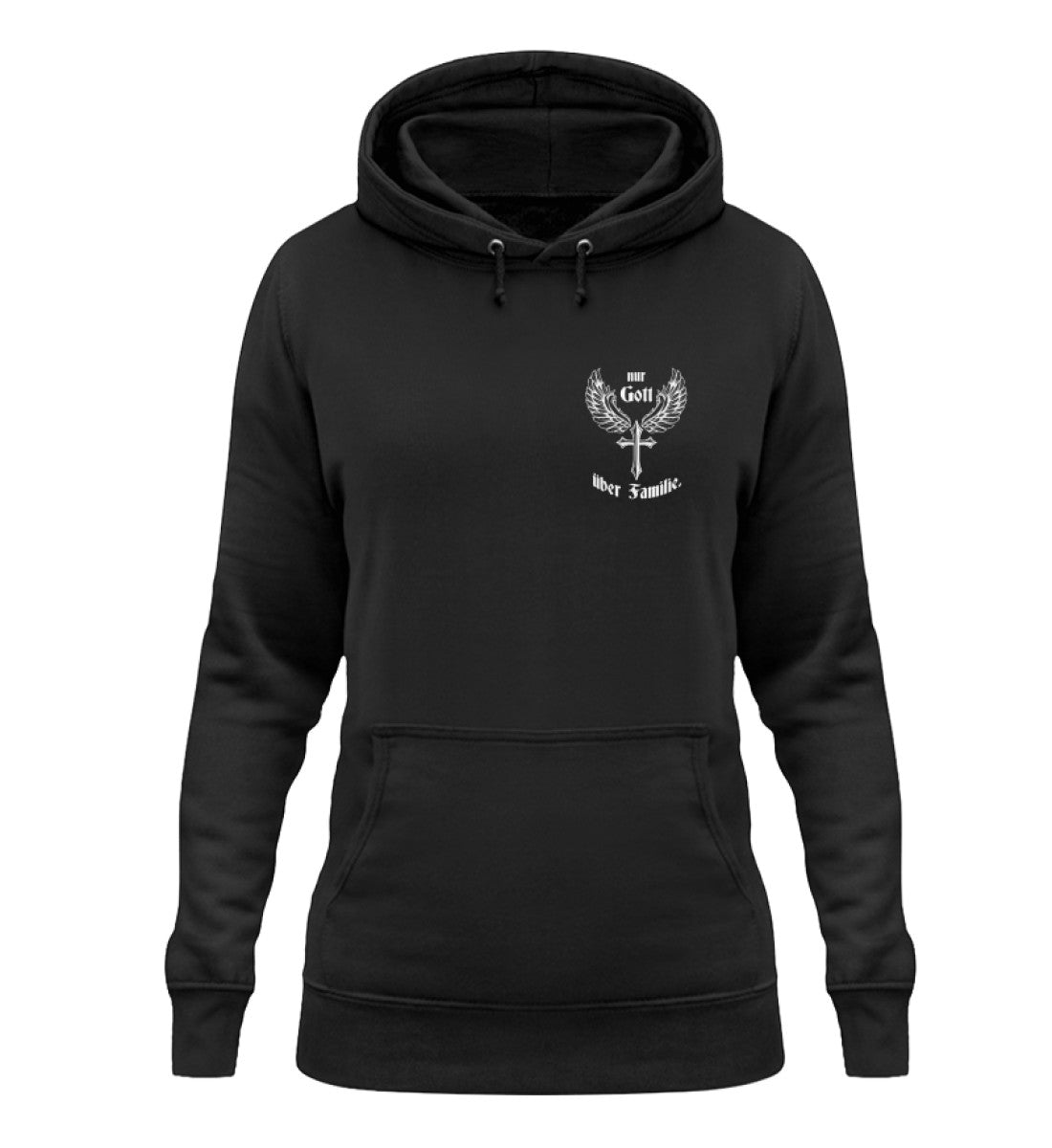 Damen Hoodie- Nur Gott über Familie