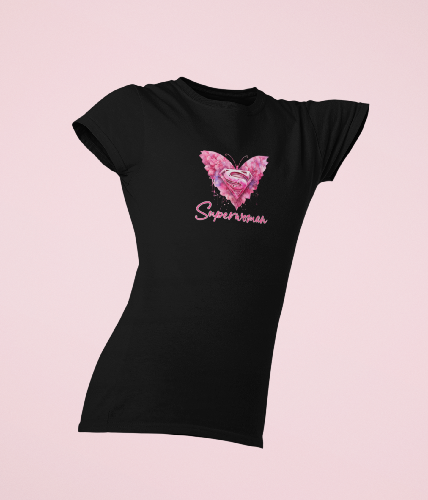 Damen Basic Shirt- Superwoman