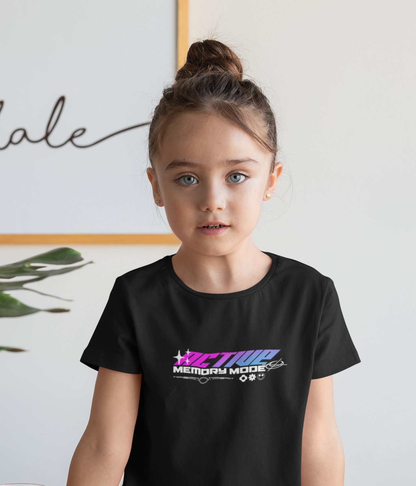 Mädchen T- Shirt - Active Memory Mode- Zweiseitiger Druck