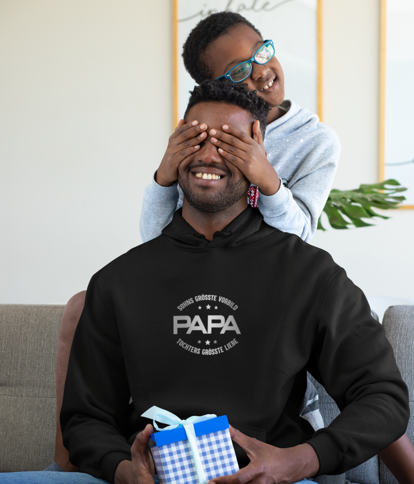 Herren Hoodie- Papa größte Vorbild