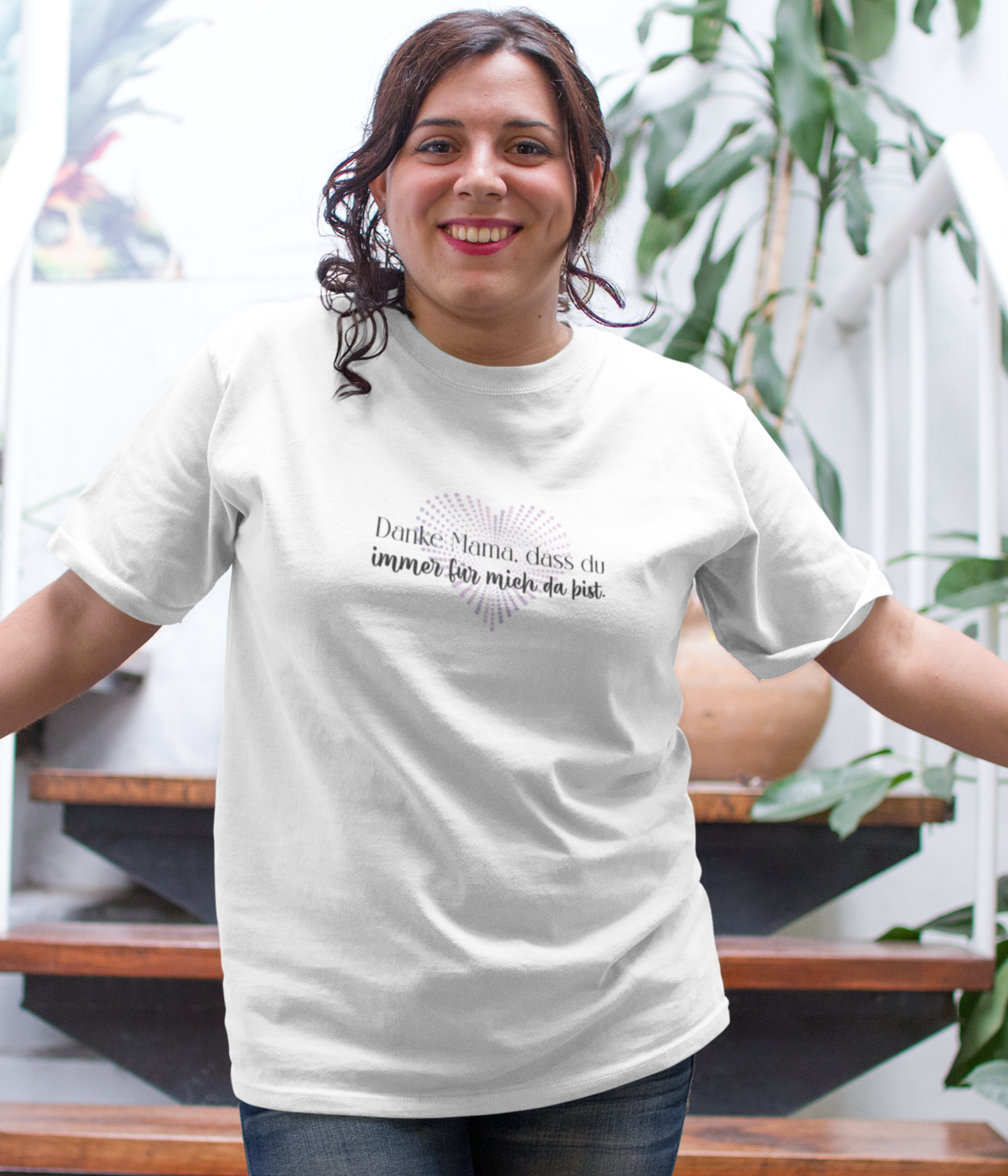 Übergrößen Damen T- Shirt- Danke Mama