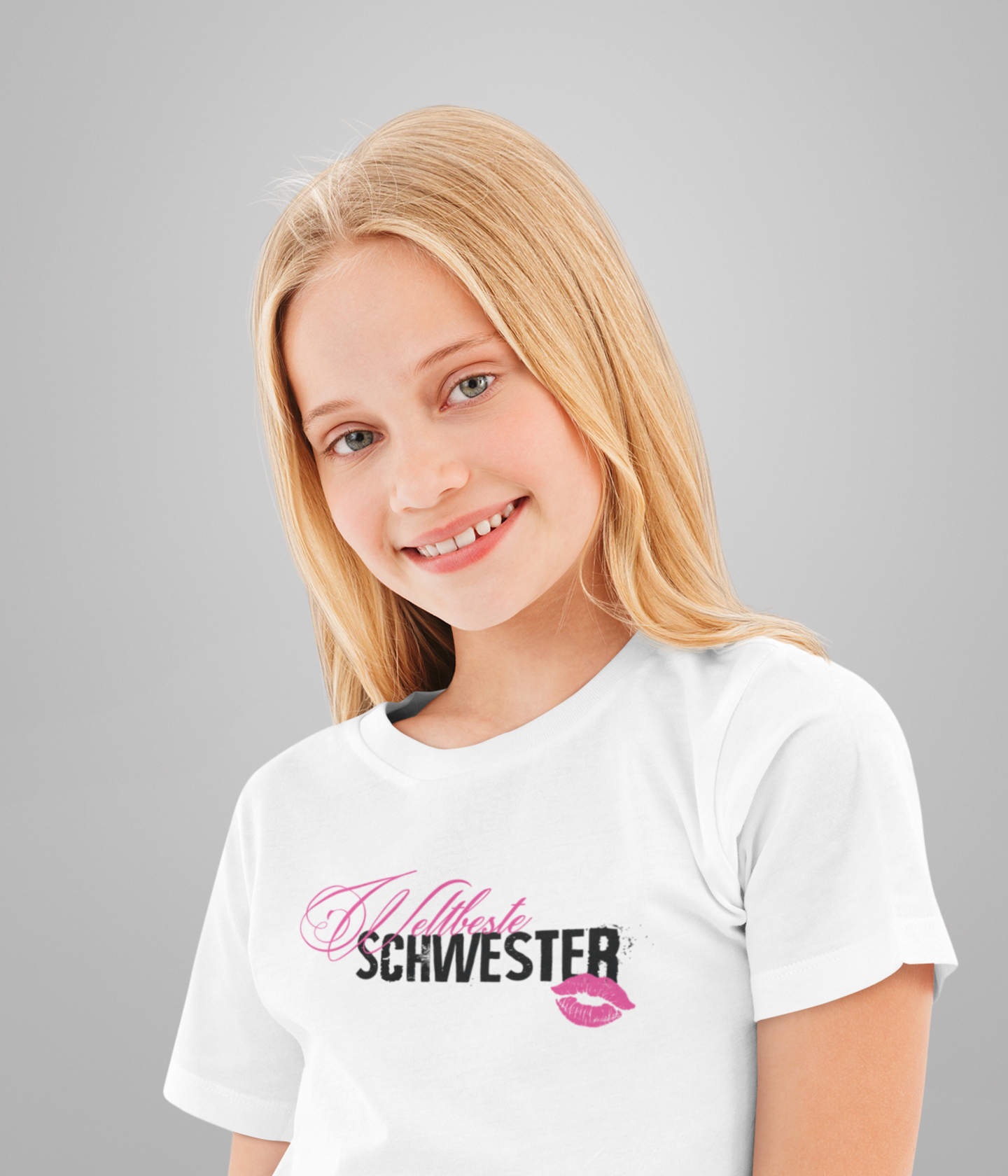 Mädchen T- Shirt- Weltbeste Schwester
