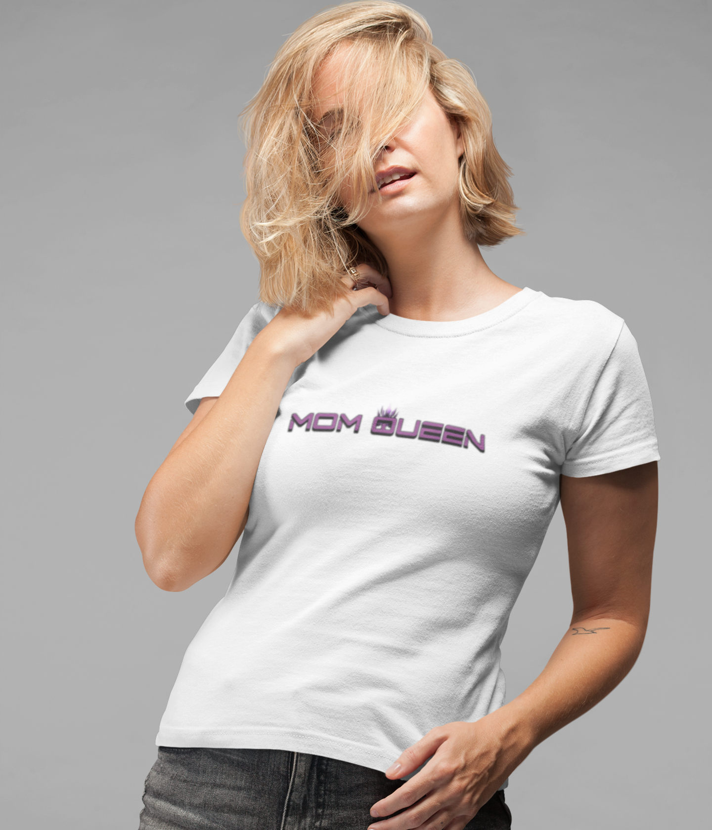 Damen Basic Shirt- Mom Queen