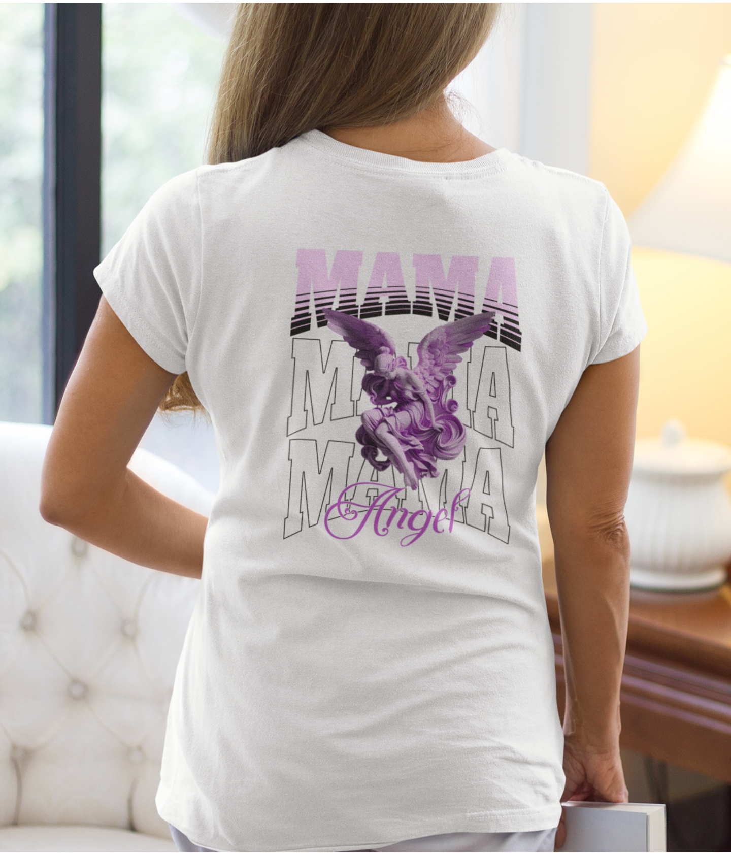 Damen Basic Shirt- Mama Engel
