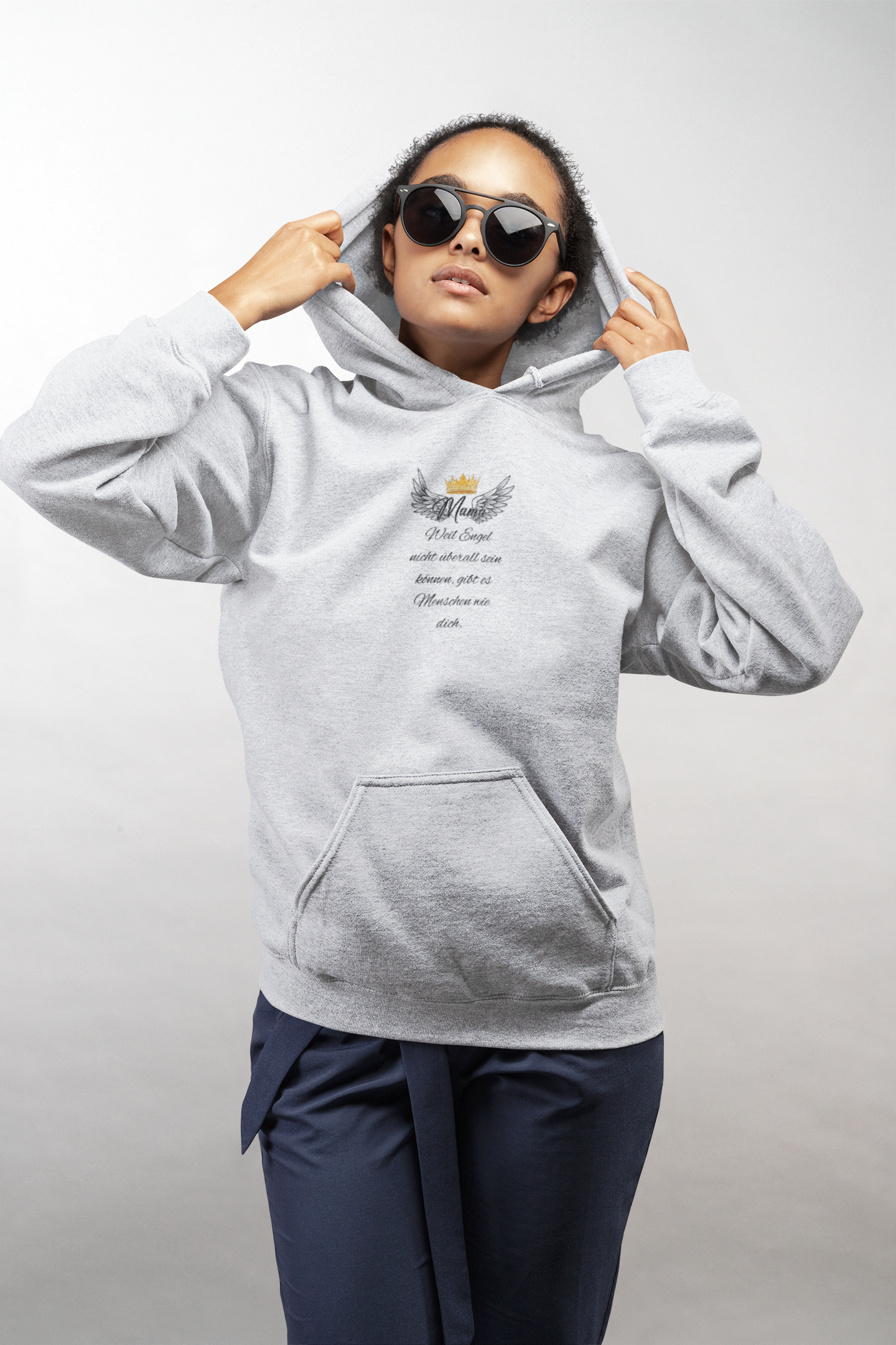 Damen Hoodie - Mama Engel