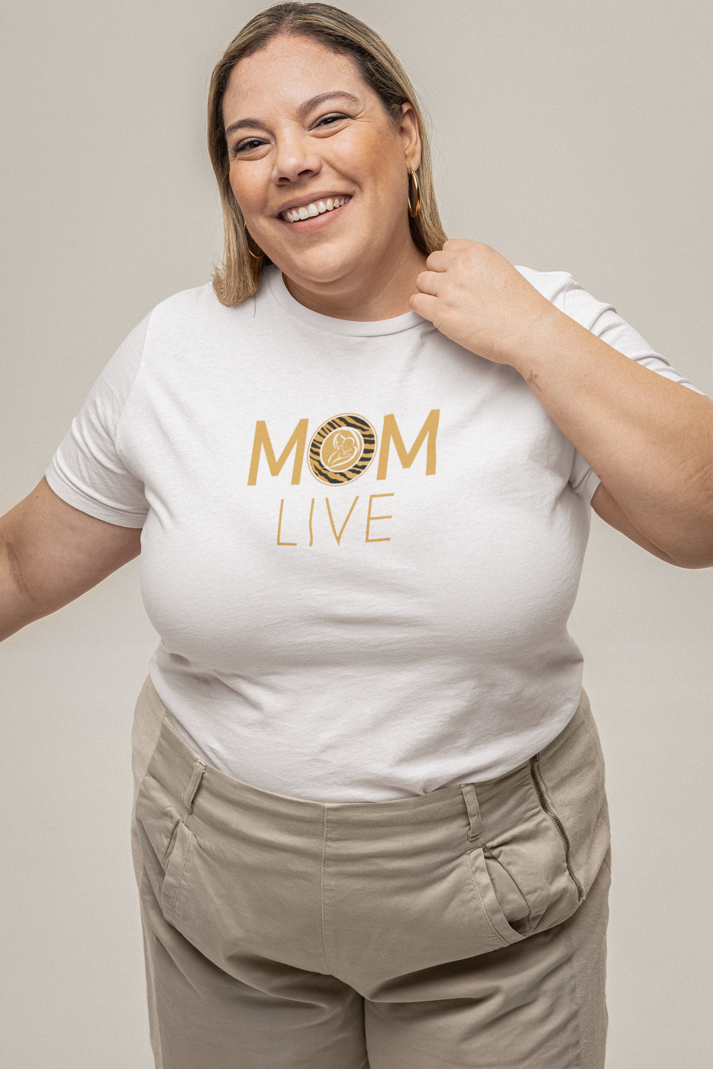Übergrößen Damen T- Shirt - Mom Live