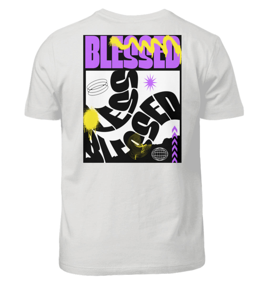 Jungen T- Shirt- Blessed- Zweiseitiger Druck