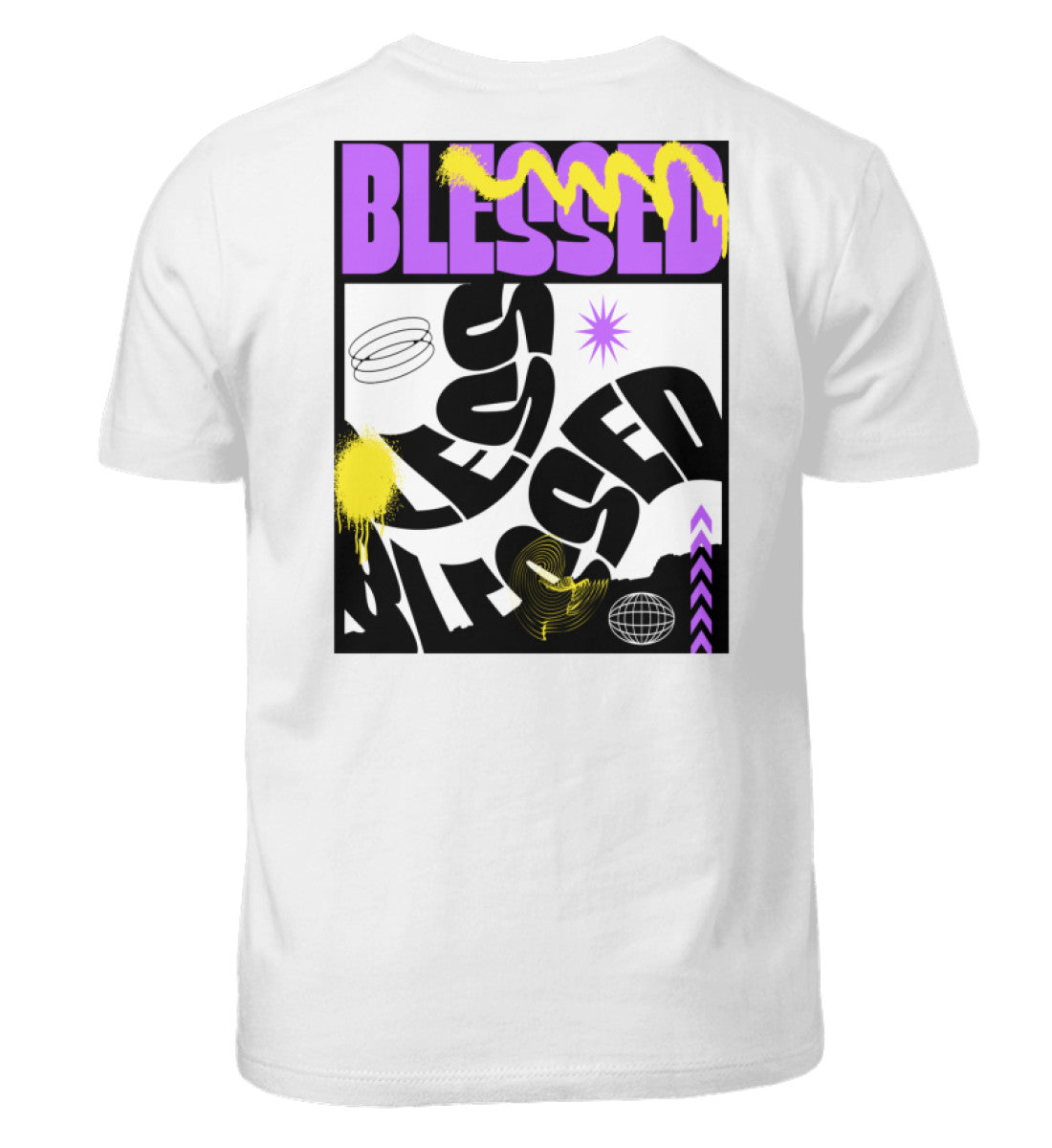Jungen T- Shirt- Blessed- Zweiseitiger Druck