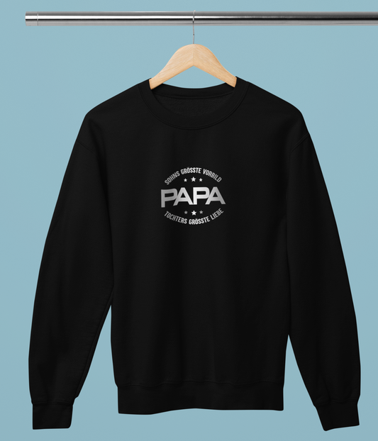 Herren Sweatshirt- Papa Größte Vorbild