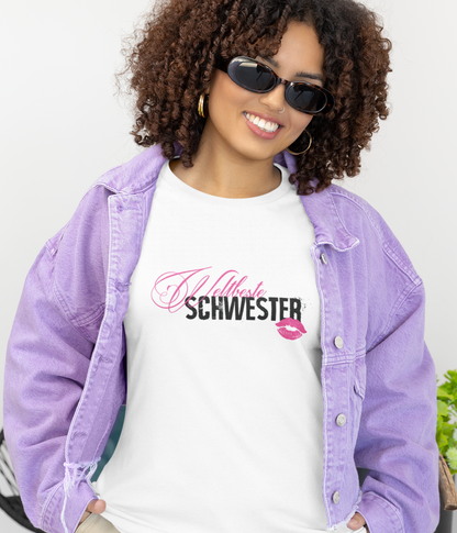 Damen Basic Shirt- Weltbeste Schwester