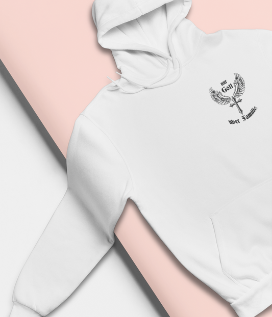 Damen Hoodie- Nur Gott über Familie