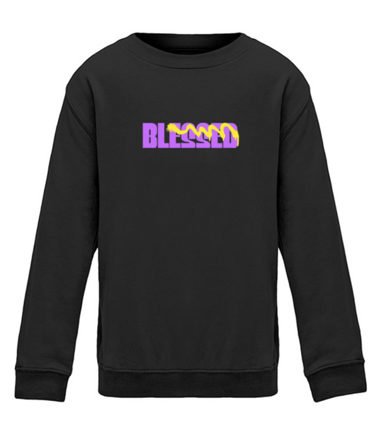 Jungen Sweatshirt- Blessed- Zweiseitiger Druck