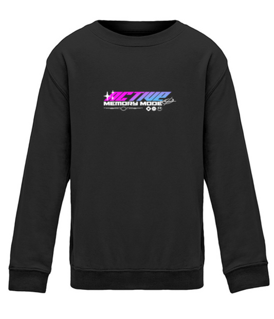 Mädchen Sweatshirt- Active Memory Mode- Zweiseitiger Druck