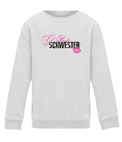 Mädchen Sweatshirt- Weltbeste Schwester
