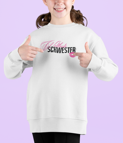 Mädchen Sweatshirt- Weltbeste Schwester