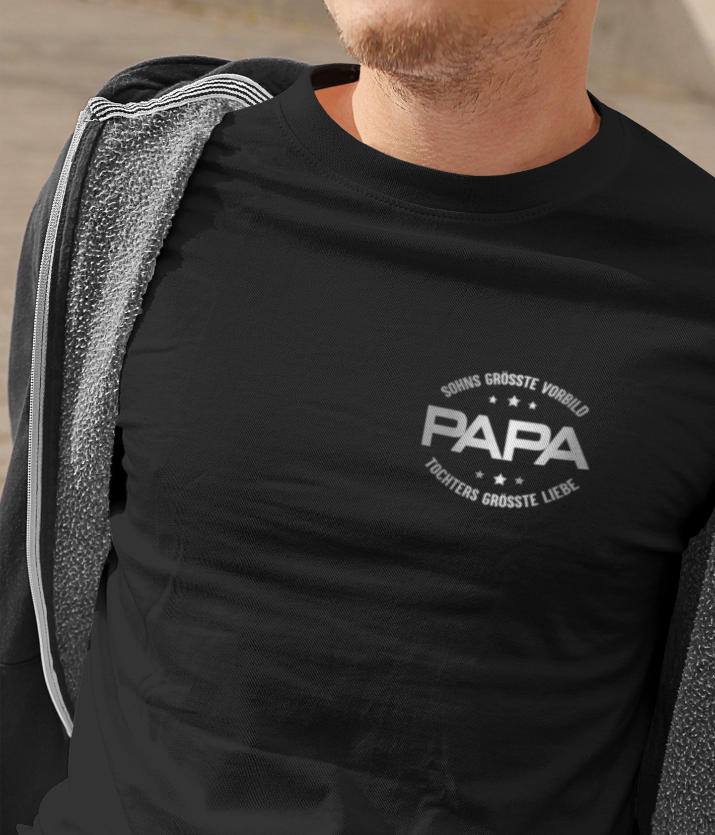 Herren Basic Shirt- Papa Größte Vorbild BT