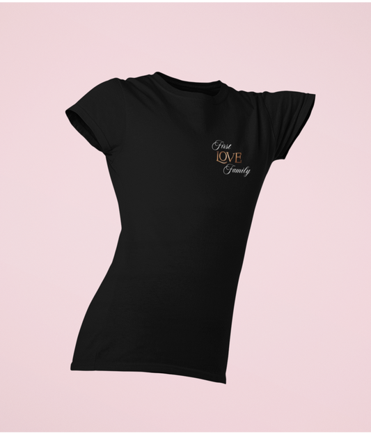 Damen Basic Shirt- First Love Family