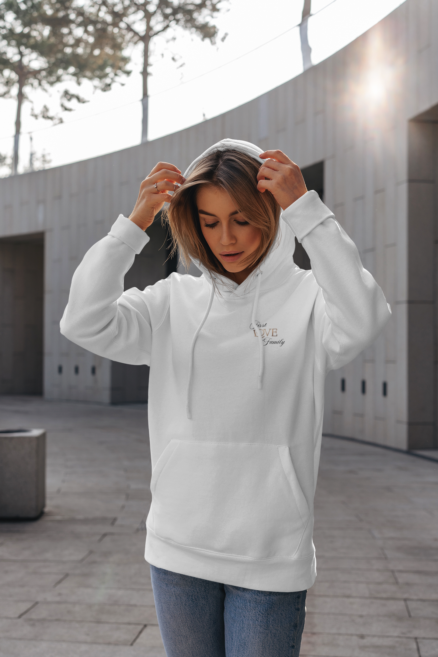 Damen Hoodie- First Love Family