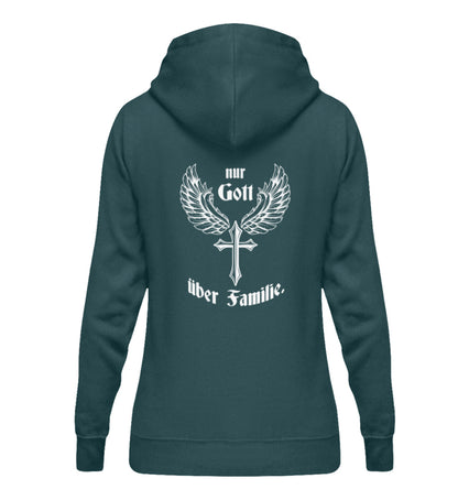 Damen Hoodie- Nur Gott über Familie